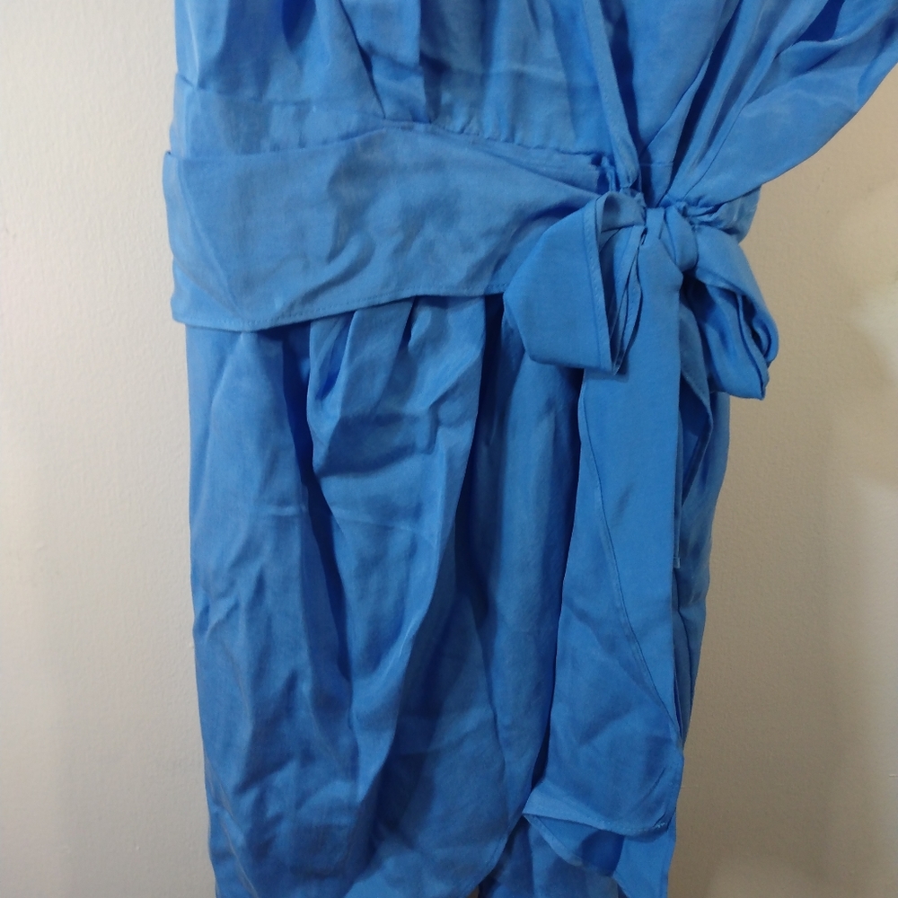 ZARA light blue flowy tied dress TRF Size XXXL - Picture 11 of 12